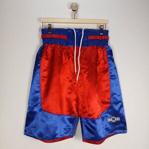 Ringside Boxing Muay Thai Satin Shorts Men’s L Red Blue Training Trunks